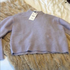 Zara brand new tag on lavender wool sweater size S